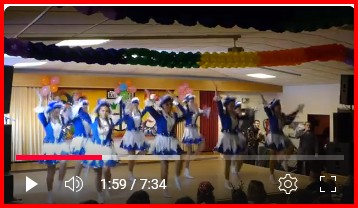 Die Blue Ladys vom KVK Kelberg in Katzwinkel bei der Kappensitzung