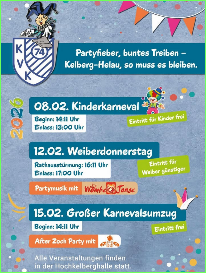 2026. Kelberg eine kleine Karnevalshochburg beginnt sich zu zeigen.